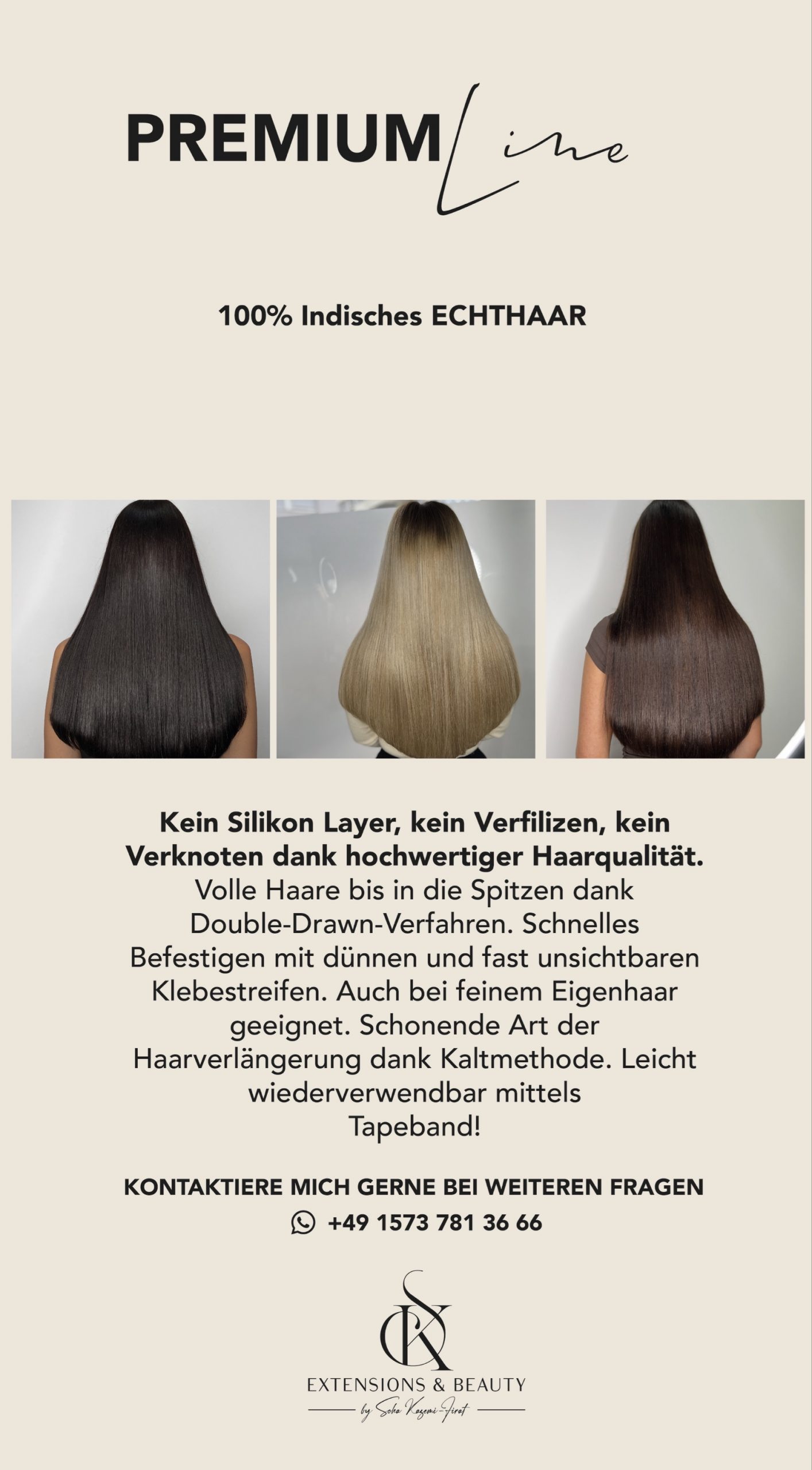 Premium Line Echthaar Qualität